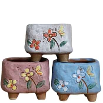 陶器鉢、鉢カバー、花瓶、6点セット 楽天市場】植木鉢 おしゃれ 陶器 マリポット 3色 12cm(4号) 底穴